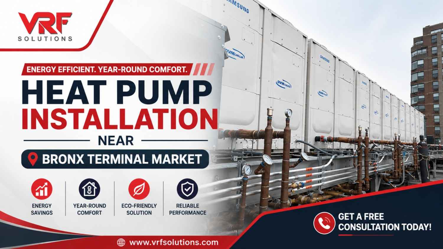 heat pump installation near Bronx Terminal Market